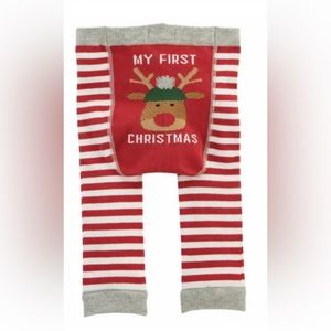 Mud Pie Infant Christmas My First Christmas Knit Pants, Size 6-12M,